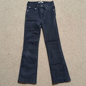 Madewell Jeans Cali Denim Boot Faded Black High Rise Sz 26